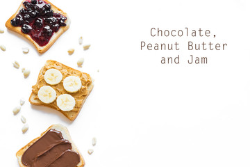 Three sweet toasts