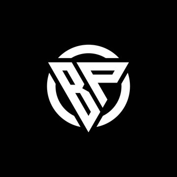 BP logo with triangle shape and circle rounded design template