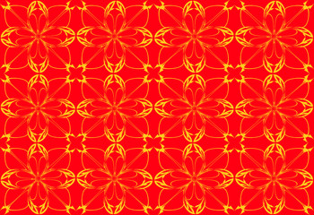 Seamless pattern design with floral background elements, beautiful ornaments