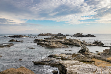 仁右衛門島からの海の風景　千葉県鴨川市　日本