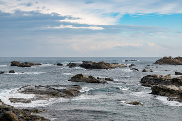 仁右衛門島からの海の風景　千葉県鴨川市　日本