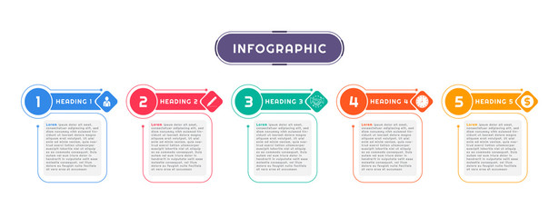 Infographic presentation modern design for business plan timeline workflow