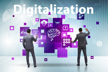 Digital transformation and digitalization technology concept