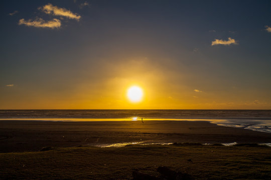 sunset at sea