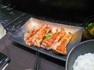 Teriyaki Roast Chicken On a terracotta pot.