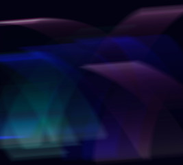 Northern Light illustration.Realistic Aurora or Northern lights. Bright and beautiful blue and pink polar light curtains on black background of night starry sky.