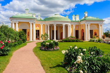 Cold bath pavilion with the Agate rooms in Catherine park at Tsarskoye Selo in Pushkin, Russia