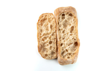 bread isolated on white background