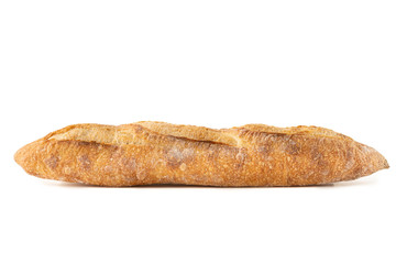 loaf of bread isolated on white