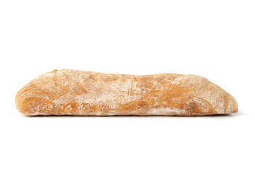 loaf of bread isolated on white