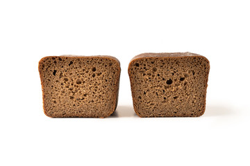 slice of bread isolated on white