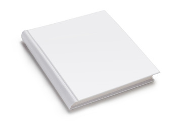 Square hardcover book or album, isolated on white background