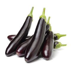eggplant isolated on white background 