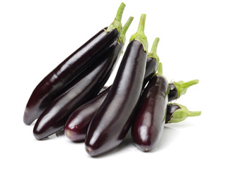 eggplant isolated on white background 