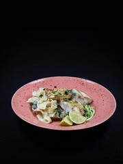pasta with pesto and cheese