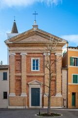 Fototapeta na wymiar church san Giacomo a Pesaro in italy