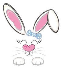 Easter rabbit. Easter Bunny. Vector illustration