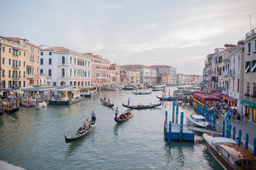 Obraz premium view of the grand canal in venice
