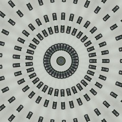 Round gradient mandala. mandala Illustration in green and pink colors. Mandala with floral patterns. Seamless pattern with a kaleidoscope