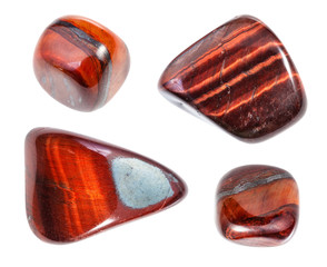 set of various Ox's Eye (Bull's Eye) gemstones