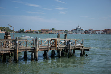 pier in venice with boats