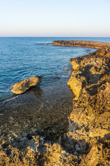 View of turquoise water beach in Aiya Napa, Cyprus. Ayia Napa coastline.