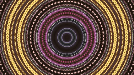 Round gradient mandala. mandala Illustration in green and pink colors. Mandala with floral patterns. Seamless pattern with a kaleidoscope