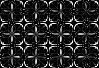 Seamless pattern design with floral background elements, beautiful ornaments