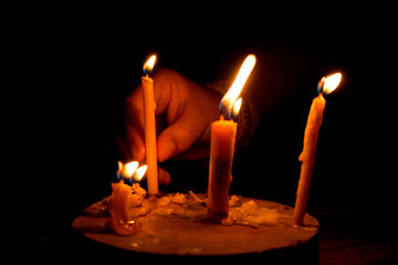 Light a candle on a power outage night