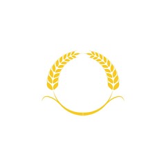 Wheat icon Vector Illustration design Logo