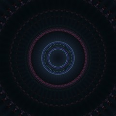 Round gradient mandala. mandala Illustration in green and pink colors. Mandala with floral patterns. Seamless pattern with a kaleidoscope