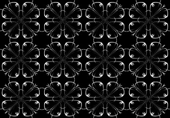 Seamless pattern design with floral background elements, beautiful ornaments