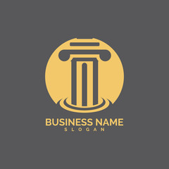 pillar Logo vector Template illustration design