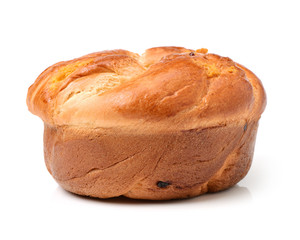 deciduous big kraftkorn bread on white background
