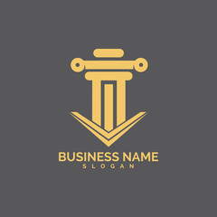 pillar Logo vector Template illustration design