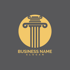 pillar Logo vector Template illustration design