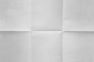 White paper folded in six fraction background