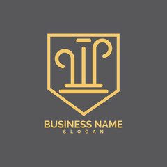 pillar Logo vector Template illustration design