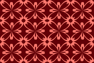 Seamless pattern design with floral background elements, beautiful ornaments