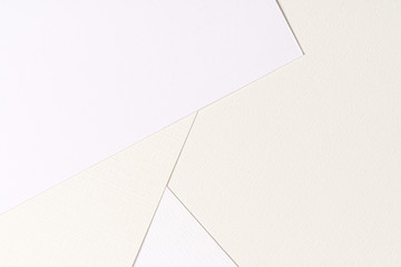 Pile of white carton paper sheets with copy space, business concept