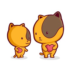 Obraz na płótnie Canvas cat cartoon illustration book character mascot