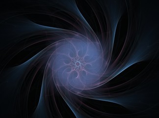 An abstract computer generated modern fractal design on dark background. Abstract fractal color texture. Digital art. Abstract Form & Colors. Abstract fractal element pattern for your design. 