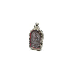 small thai buddha image used as amulets pendant,thai amulet on white image background