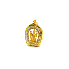 small thai buddha image used as amulets pendant,thai amulet on white image background