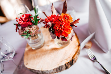 Deko Tischdeko DIY Hochzeit 