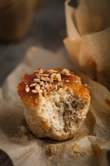 muffins fait maison à la confiture