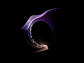 Spherical Particle Swirl Background