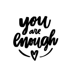 Lettering hand drawn quote inspirational vector phrase