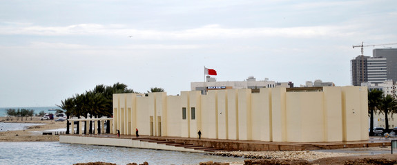 Bahrain Fort Museum at clear sky day, Manama, Bahrain