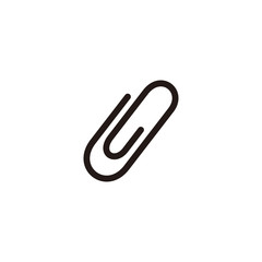 Simple attachment flat icon design vector